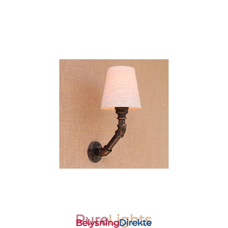 Rustikk Lodge Messingdetalj For Omgivelseslys Vegglampe Vegglampe