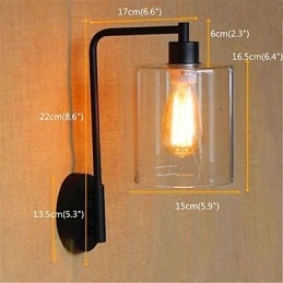 Rustic Lodge Country Black Oxide Finish-Funksjon For Omgivelseslys I Svingarm