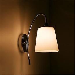 Moderne Minimalistisk Glass Nattbordslampe Til Hotellrom