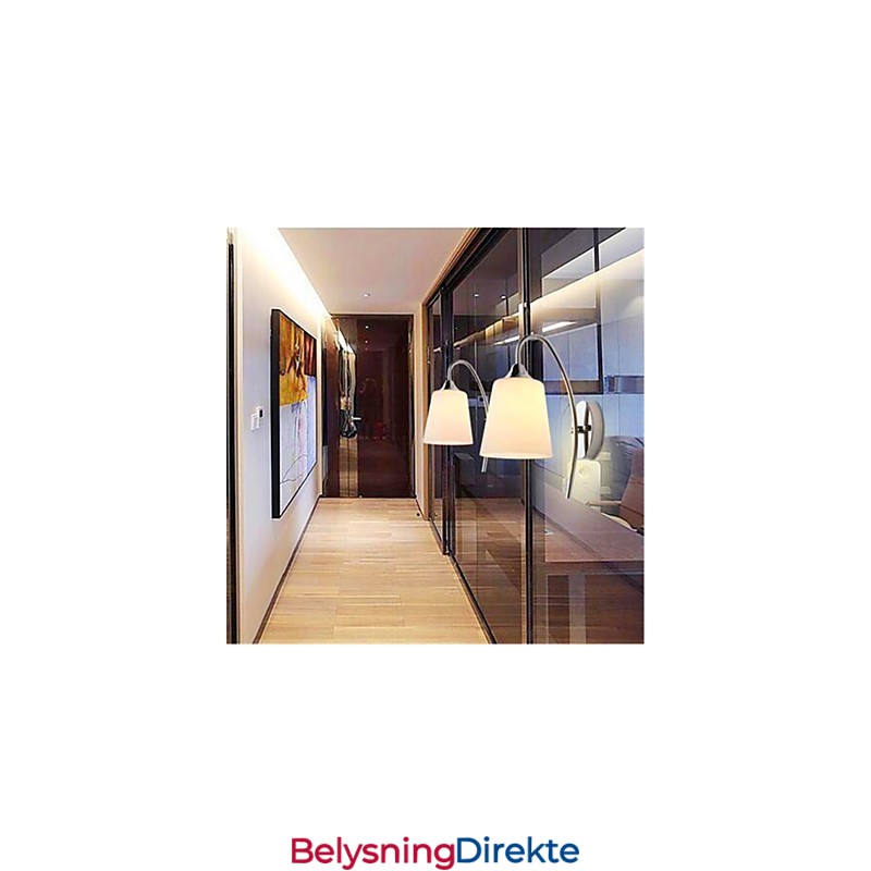 Moderne Minimalistisk Glass Nattbordslampe Til Hotellrom