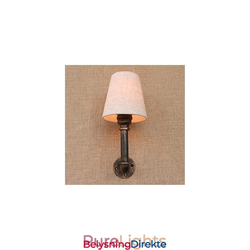 Rustikk Lodge Messingdetalj For Omgivelseslys Vegglampe Vegglampe