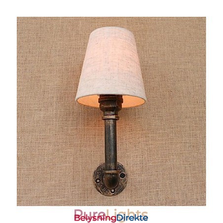 Rustikk Lodge Messingdetalj For Omgivelseslys Vegglampe Vegglampe