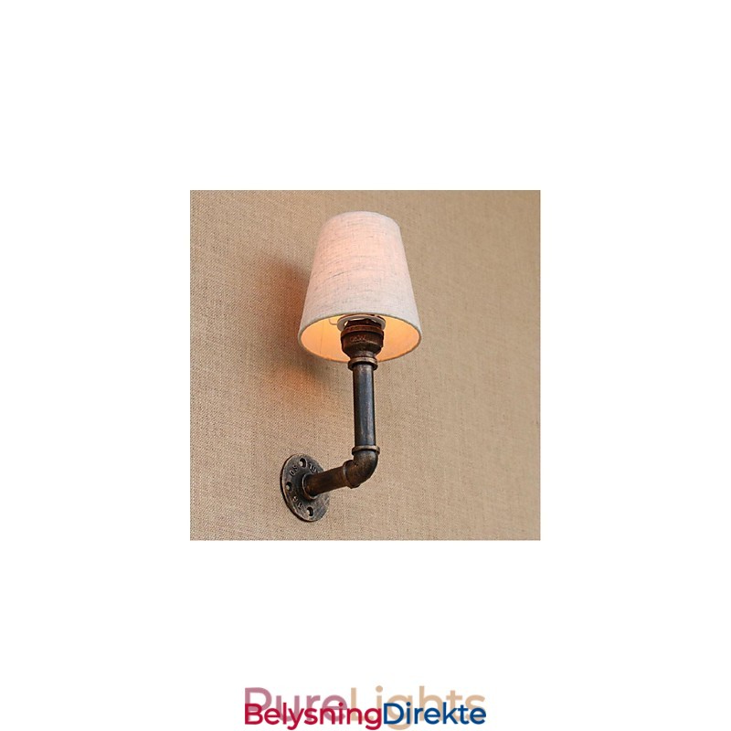 Rustikk Lodge Messingdetalj For Omgivelseslys Vegglampe Vegglampe