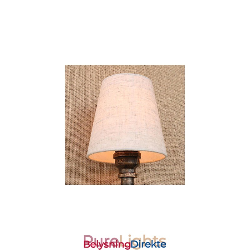 Rustikk Lodge Messingdetalj For Omgivelseslys Vegglampe Vegglampe