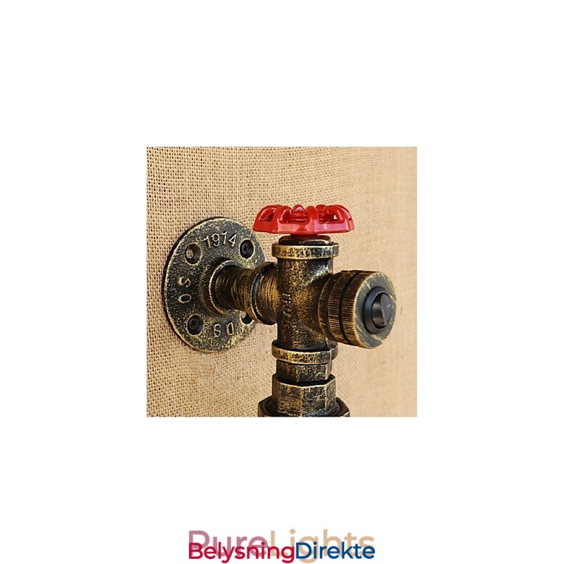 Ravfarget Vannvegglampe Med Bryter