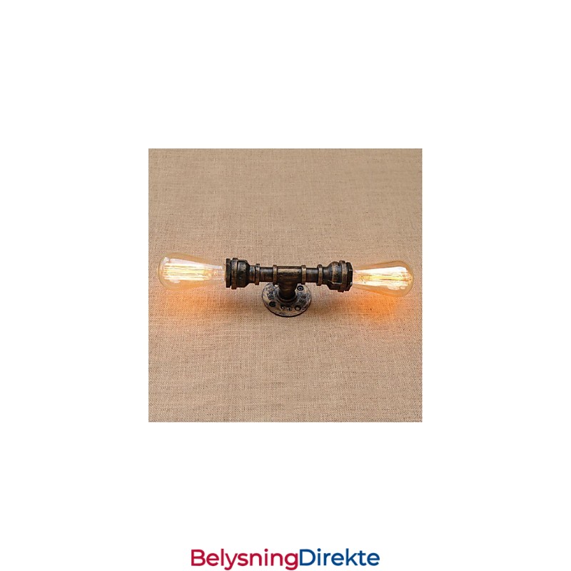 Nostalgi Enkel Vannrør Dekorativ Liten Vegglampe Vegglampe