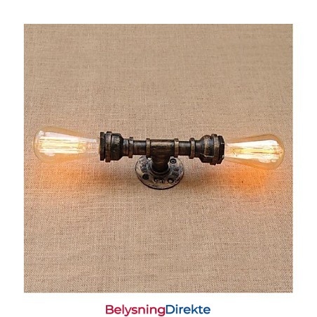 Nostalgi Enkel Vannrør Dekorativ Liten Vegglampe Vegglampe