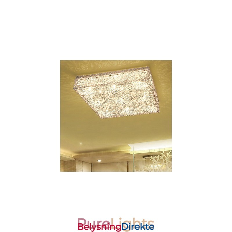 Innfelt Belysning Underlyskontroll Lyskilde Krystall Metall Mote Moderne Klassisk