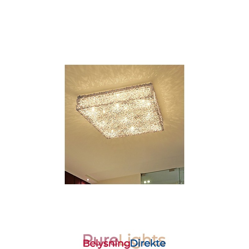 Innfelt Belysning Underlyskontroll Lyskilde Krystall Metall Mote Moderne Klassisk