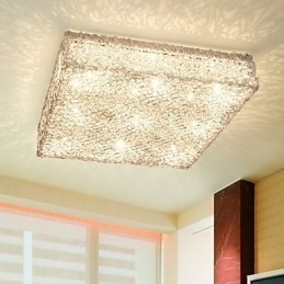 Innfelt Belysning Underlyskontroll Lyskilde Krystall Metall Mote Moderne Klassisk