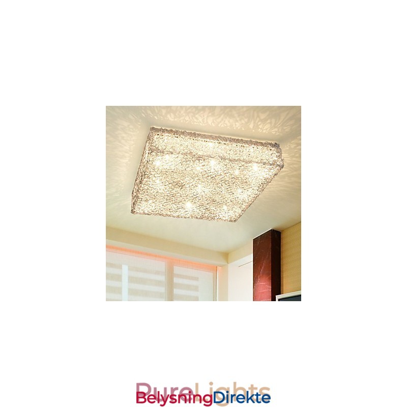 Innfelt Belysning Underlyskontroll Lyskilde Krystall Metall Mote Moderne Klassisk