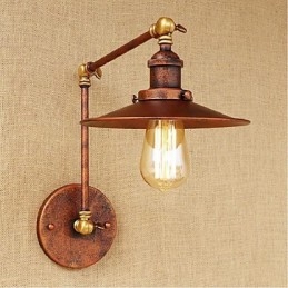 Lang Arm Halvrusten Industriell Retro Nostalgisk Uttrekkbar Sammenleggbar Vegglampe Vegglampe