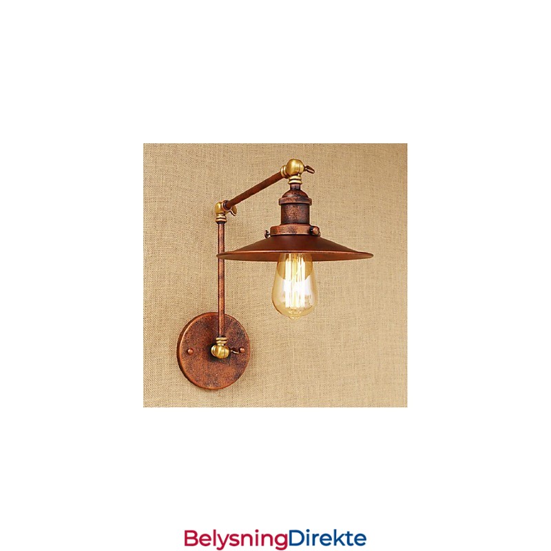 Lang Arm Halvrusten Industriell Retro Nostalgisk Uttrekkbar Sammenleggbar Vegglampe Vegglampe