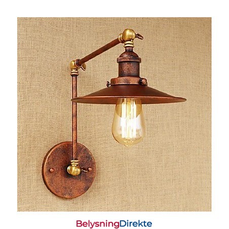 Lang Arm Halvrusten Industriell Retro Nostalgisk Uttrekkbar Sammenleggbar Vegglampe Vegglampe