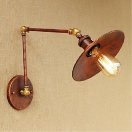 Lang Arm Halvrusten Industriell Retro Nostalgisk Uttrekkbar Sammenleggbar Vegglampe Vegglampe