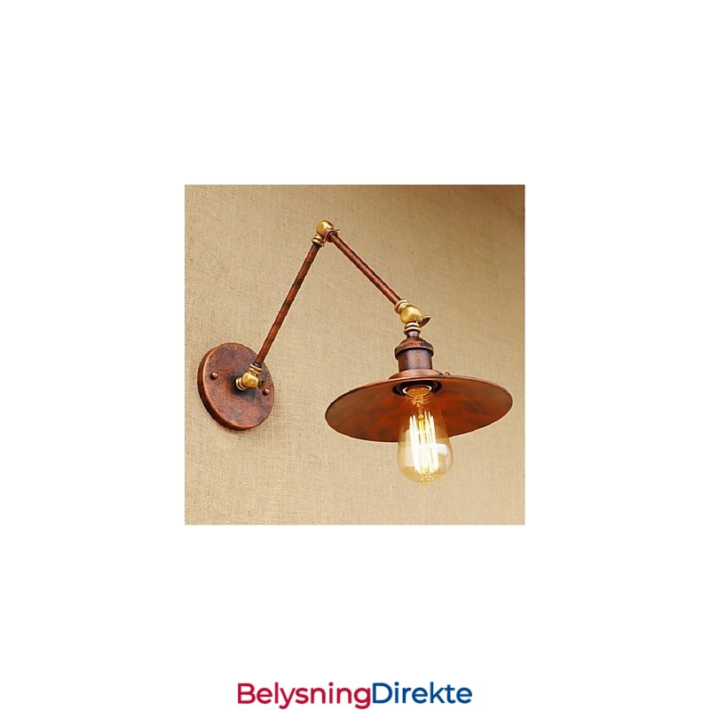 Lang Arm Halvrusten Industriell Retro Nostalgisk Uttrekkbar Sammenleggbar Vegglampe Vegglampe