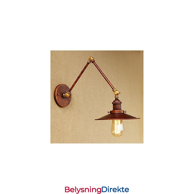 Lang Arm Halvrusten Industriell Retro Nostalgisk Uttrekkbar Sammenleggbar Vegglampe Vegglampe