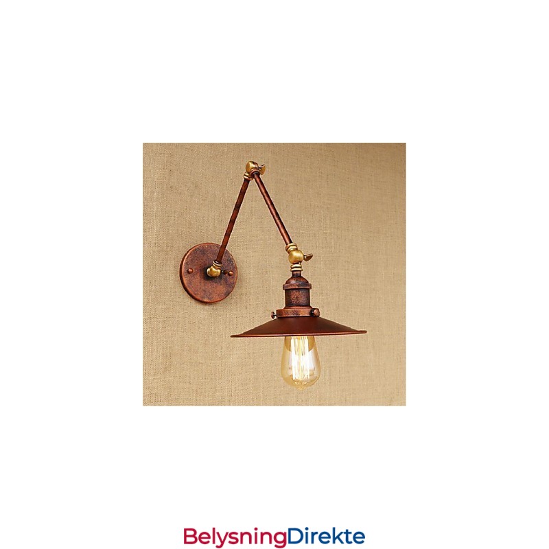 Lang Arm Halvrusten Industriell Retro Nostalgisk Uttrekkbar Sammenleggbar Vegglampe Vegglampe