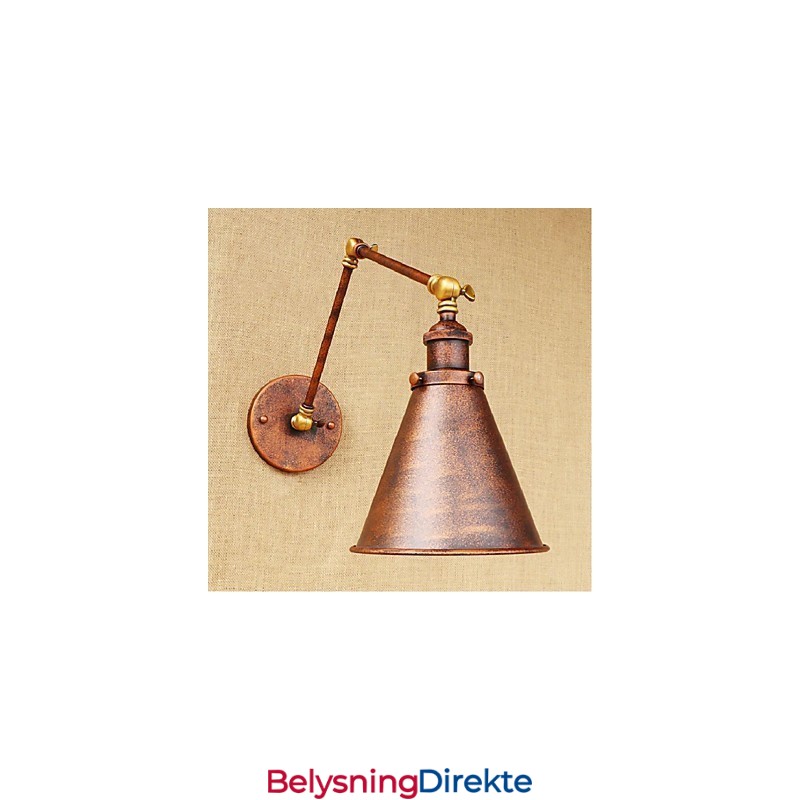 Lang Arm Halvrust Retro Kreativ Nostalgisk Uttrekkbar Sammenleggbar Vegglampe Vegglampe