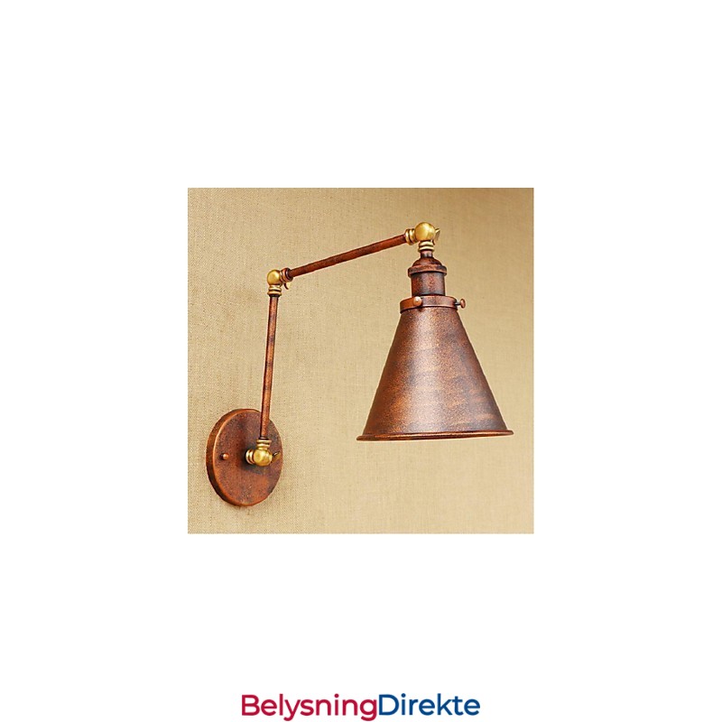 Lang Arm Halvrust Retro Kreativ Nostalgisk Uttrekkbar Sammenleggbar Vegglampe Vegglampe