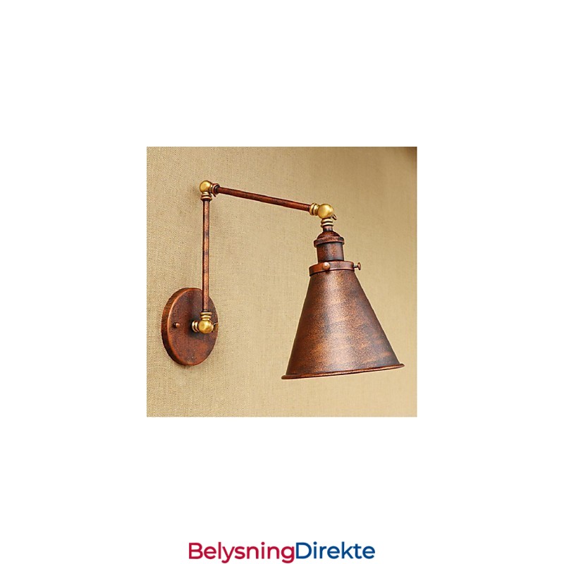 Lang Arm Halvrust Retro Kreativ Nostalgisk Uttrekkbar Sammenleggbar Vegglampe Vegglampe