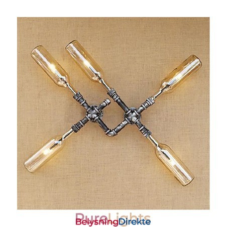 Rustikk Hyttemaling For Omgivelseslys Vegglampe Med Vegglampe