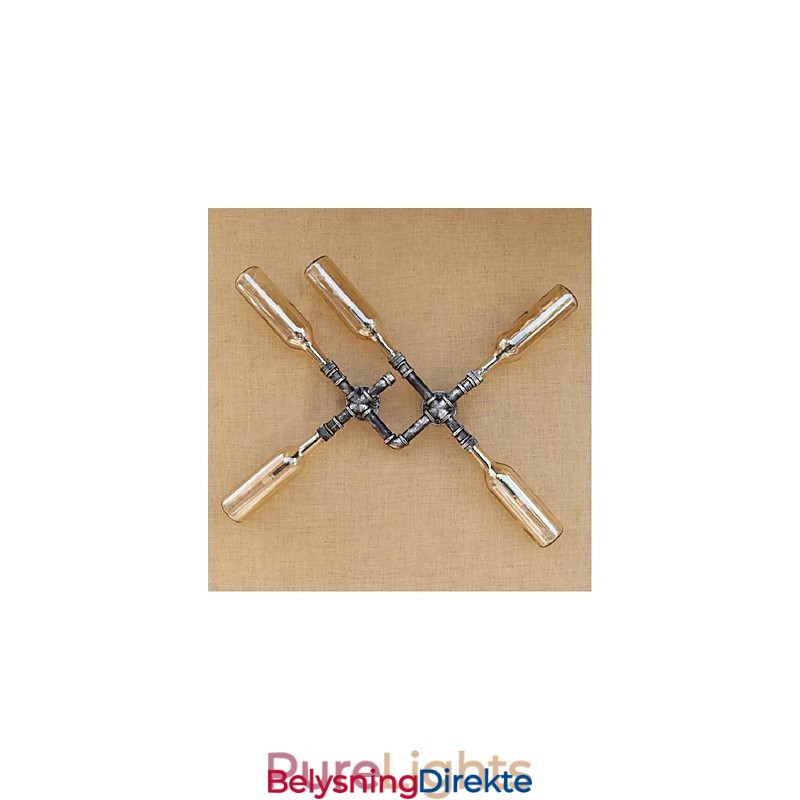 Rustikk Hyttemaling For Omgivelseslys Vegglampe Med Vegglampe