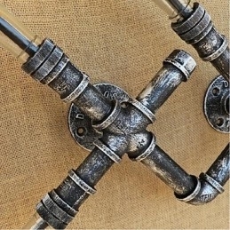 Rustikk Hyttemaling For Omgivelseslys Vegglampe Med Vegglampe