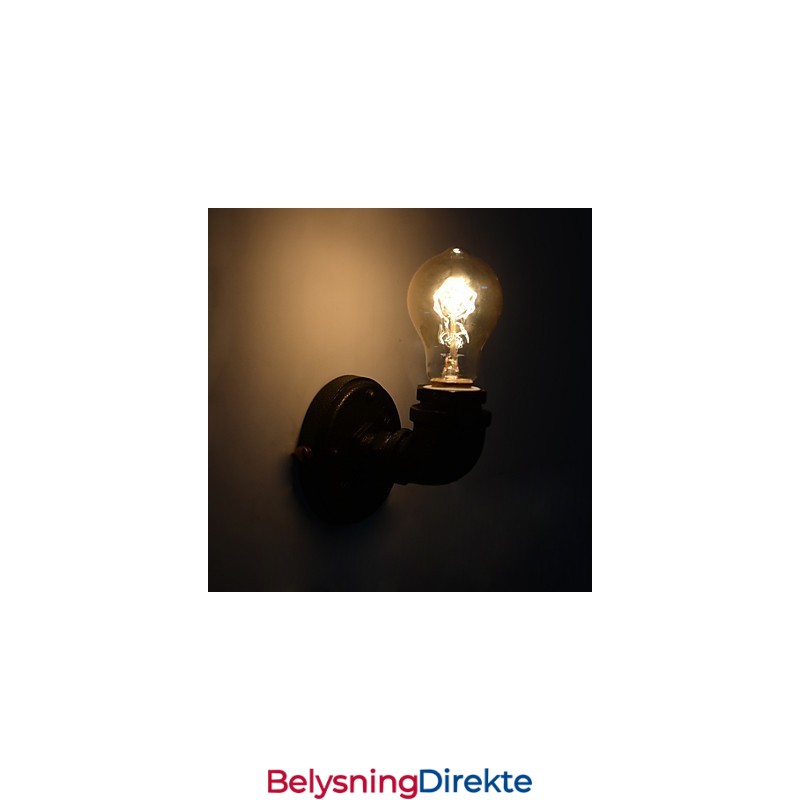 Enkel Retro Industriell Jernrør Dekorativ Vegglampe Veggarmatur