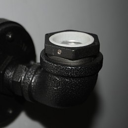 Enkel Retro Industriell Jernrør Dekorativ Vegglampe Veggarmatur