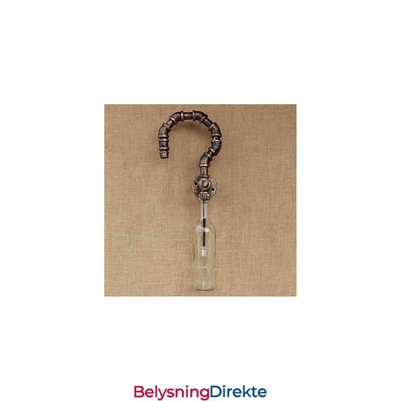 Retro Amerikansk Landsby Kreativ Industri Vind Designer Vannflaske Vegglampe Vegglampe