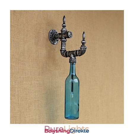 Retro Nostalgi Med Personlighet Kafé Bar Restaurant Korridor Vannflaske Vegglampe Bryter