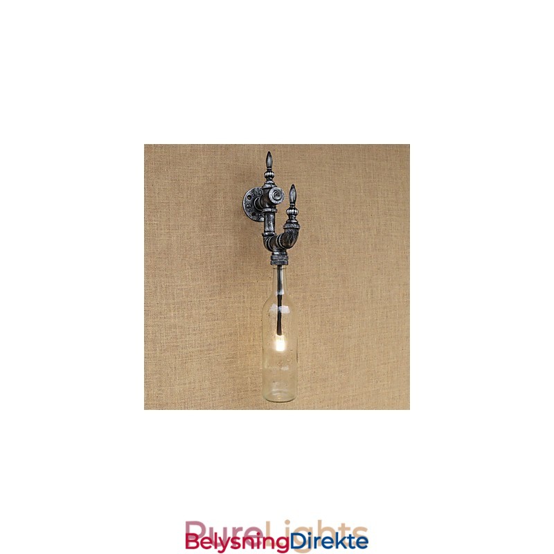 Retro Nostalgi Med Personlighet Kafé Bar Restaurant Korridor Vannflaske Vegglampe Bryter