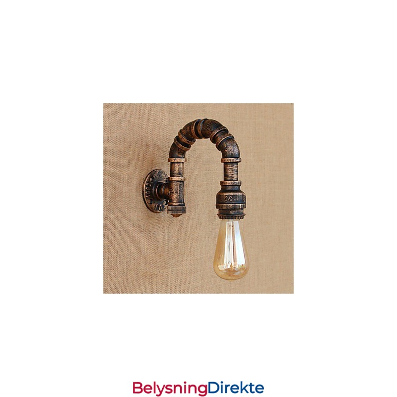 Rustikk Hyttemaling For Omgivelseslys Vegglampe Med Vegglampe