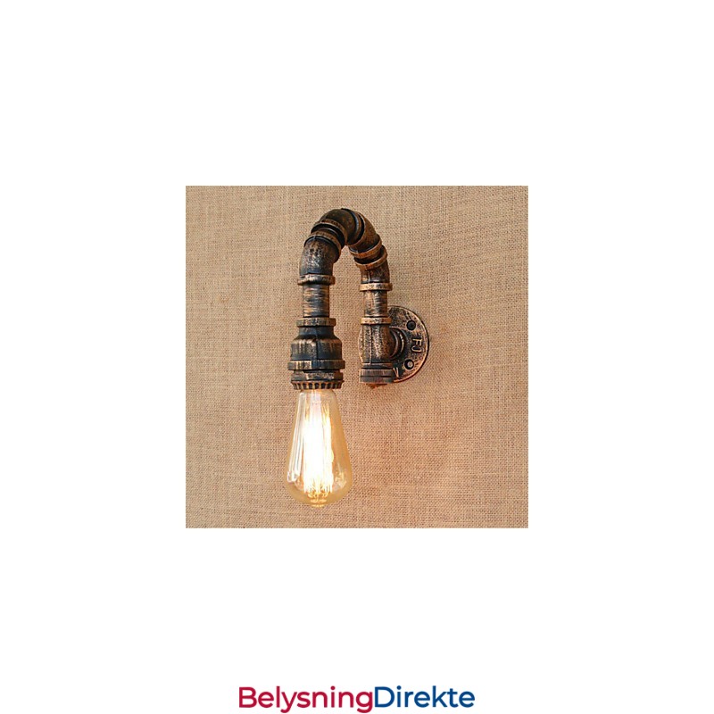 Rustikk Hyttemaling For Omgivelseslys Vegglampe Med Vegglampe