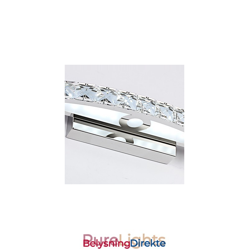 Moderne Krystallveggbelysning På Badet