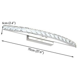 Moderne Krystallveggbelysning På Badet