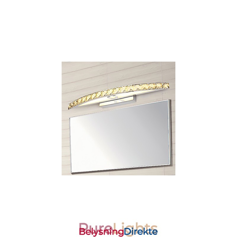 Moderne Krystallveggbelysning På Badet