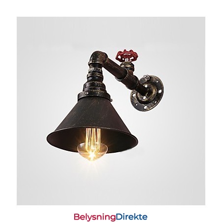 Vannrør Vegglamper Retro Industriell Stil Kreativ Landlig Metall Restaurant Kafé Barer Barbord Vegglamper