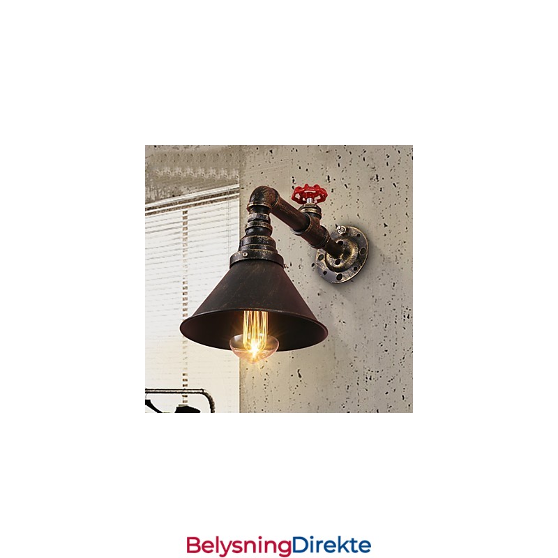 Vannrør Vegglamper Retro Industriell Stil Kreativ Landlig Metall Restaurant Kafé Barer Barbord Vegglamper