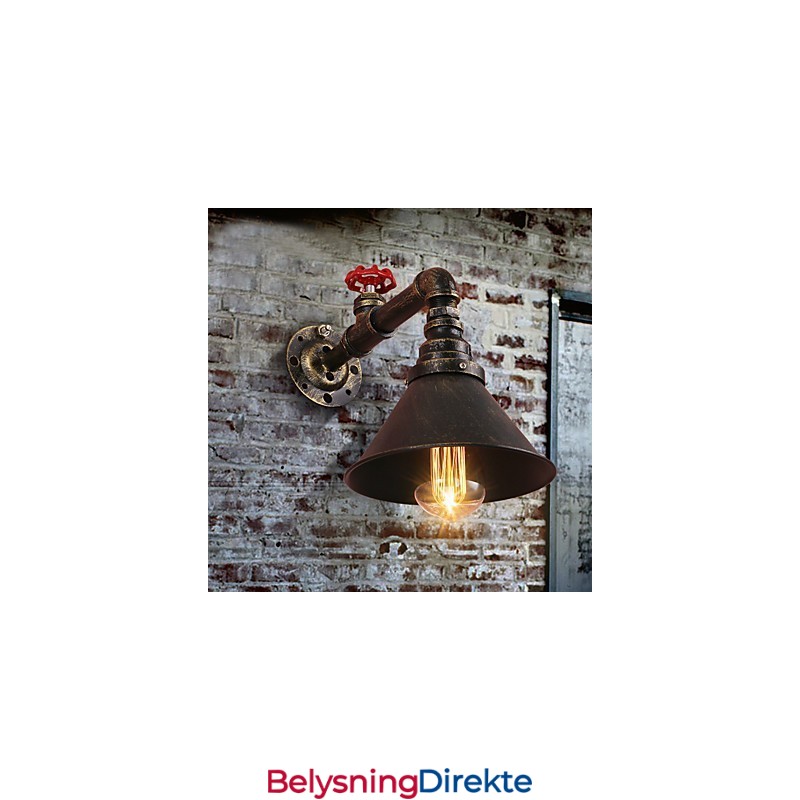 Vannrør Vegglamper Retro Industriell Stil Kreativ Landlig Metall Restaurant Kafé Barer Barbord Vegglamper