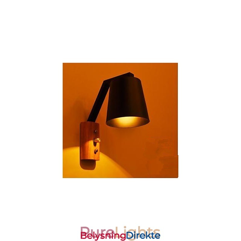 Kreativ Personlighet Varm Tre Jern Seng Lampe Bryter Med Nordisk Korridorstudie