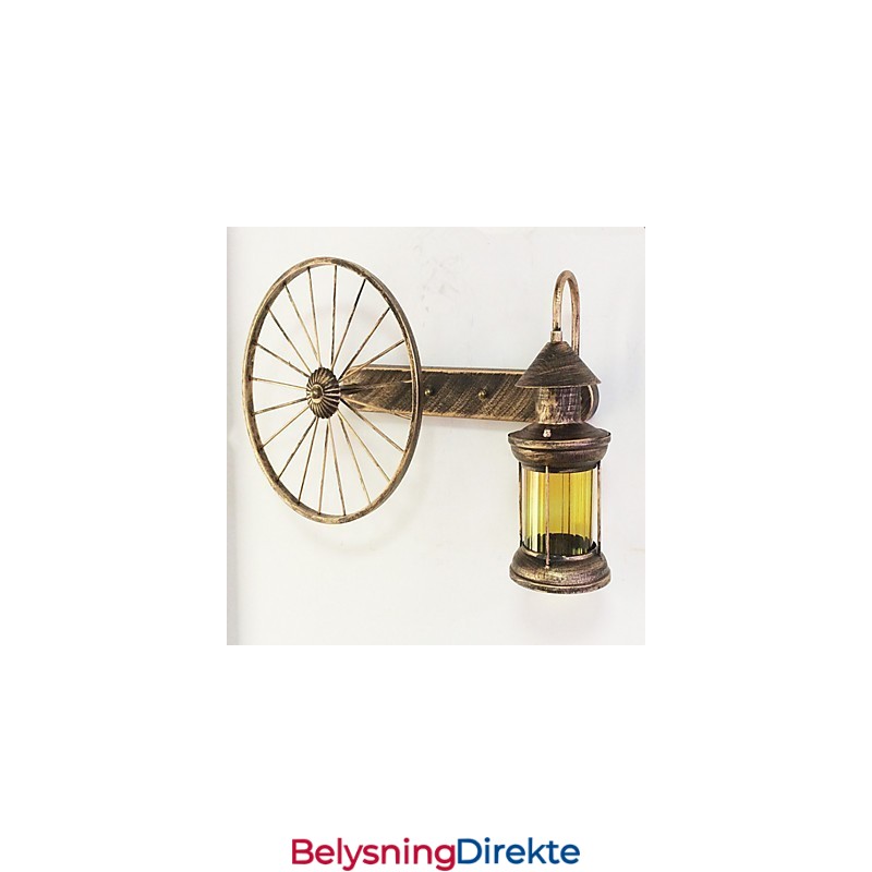 Rustikk Hyttemalingsfunksjon For Mini-Stil Opplyst Vegglampe I Vegg