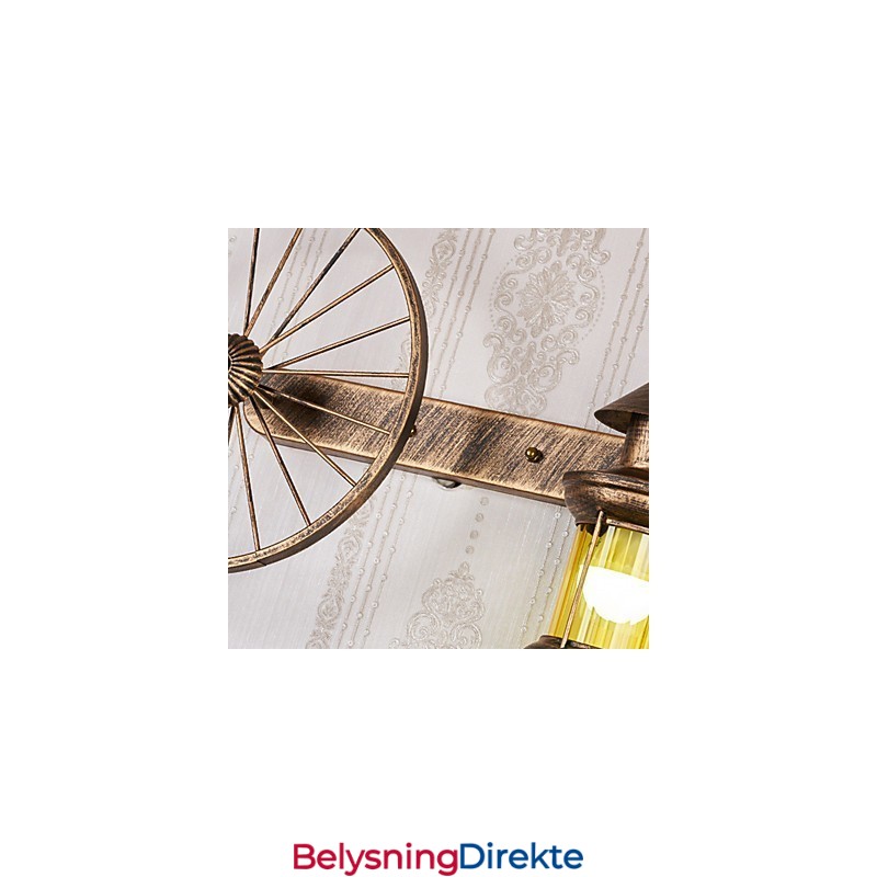 Rustikk Hyttemalingsfunksjon For Mini-Stil Opplyst Vegglampe I Vegg