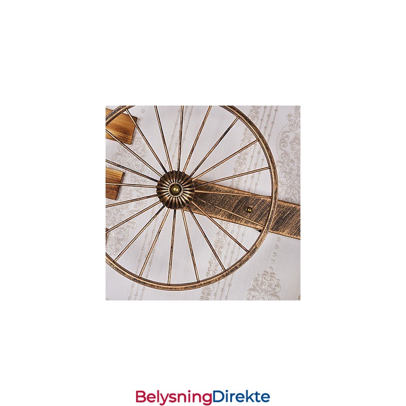 Rustikk Hyttemalingsfunksjon For Mini-Stil Opplyst Vegglampe I Vegg