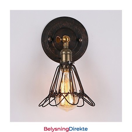 Retro Industriell Stil Landlig Metallvegglampe Restaurant Kafé Mini Vegglampetter