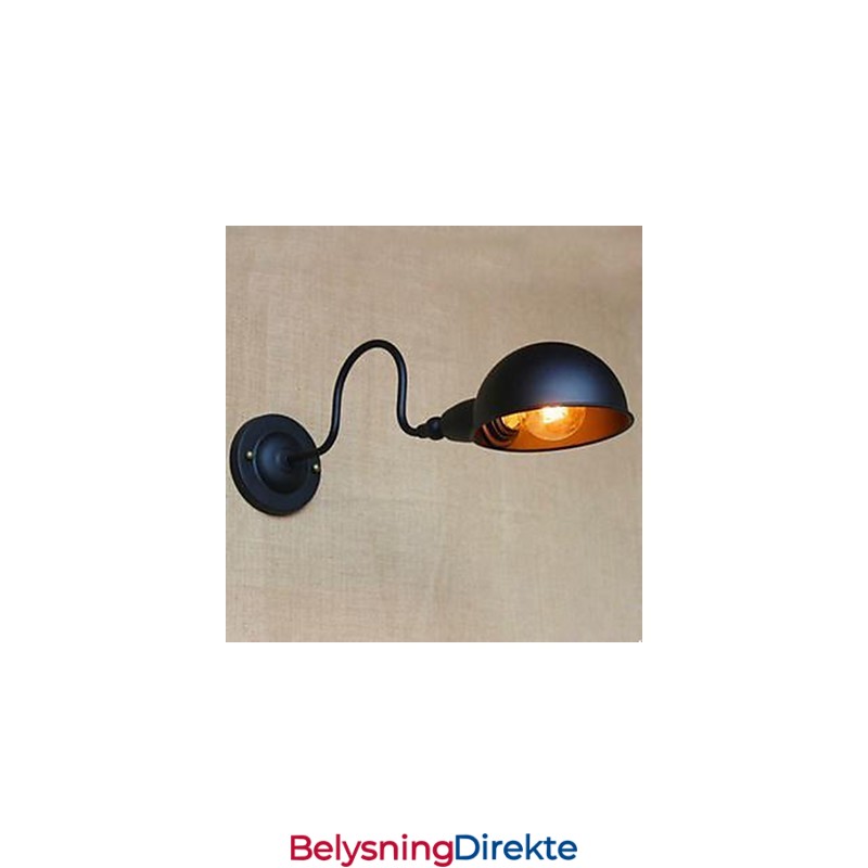 Retro Svart Høykvalitets Personlighet Nattbordssoveromsstudie Som Dreier Seg Rundt Dekorativ Vegggang