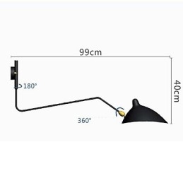Moderne Samtidsmaleri Funksjon For Svingarm Omgivelseslys Svingarmslamper Vegglampe