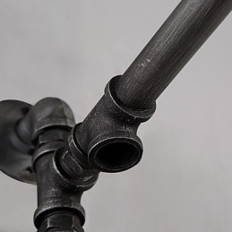 Vintage Industrielle Rørvegglamper Med Bryter Kreative Lys Restaurant Kafé Bar Dekorasjonsbelysning Med 1 Lyspære Malt Overflate