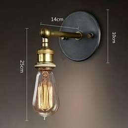 Den Amerikanske Landsbyveggen Balkongkorridor Enkel Kobberhodelampe